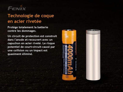 Fenix ARB-L21-4000P Batterie 21700 haute puissance Site Officiel FENIX® - Votre boutique en ligne Fenix®