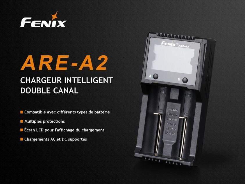 Fenix ARE-A2 - Chargeur de batterie intelligent à 2 canaux Site Officiel FENIX® - Votre boutique en ligne Fenix®