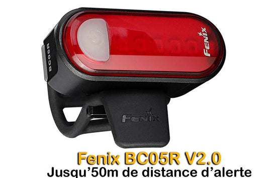 Fenix BC05R V2.0 - feu arrière de vélo rechargeable Site Officiel FENIX® - Votre boutique en ligne Fenix®