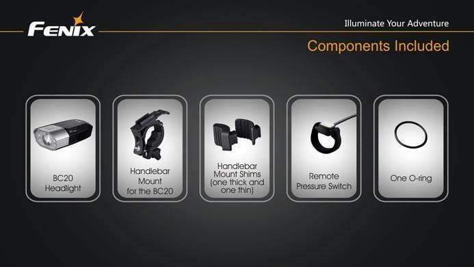 Fenix BC20 - 400 Lumens Site Officiel FENIX® - Votre boutique en ligne Fenix®