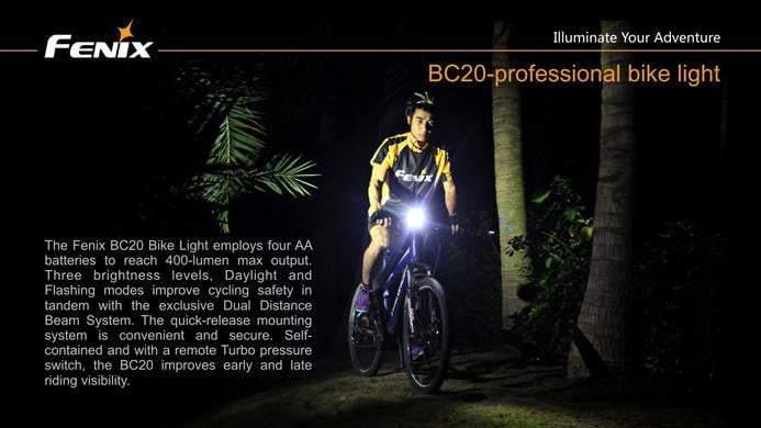 Fenix BC20 - 400 Lumens Site Officiel FENIX® - Votre boutique en ligne Fenix®