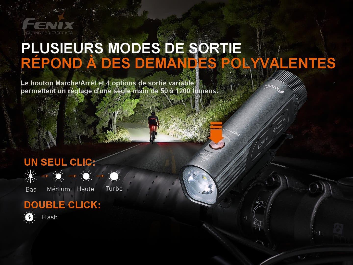 Fenix BC21R V3.0 - Lampe de vélo rechargeable - Max 1200 Lumens Revendeur Officiel Lampes FENIX depuis 2008 | Votre Boutique en ligne FENIX®