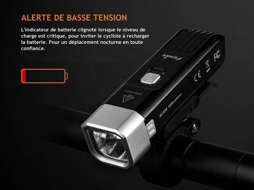 Fenix BC25R lampe de vélo 600 Lumens + technologie anti éblouissement piétons Site Officiel FENIX® - Votre boutique en ligne Fenix®