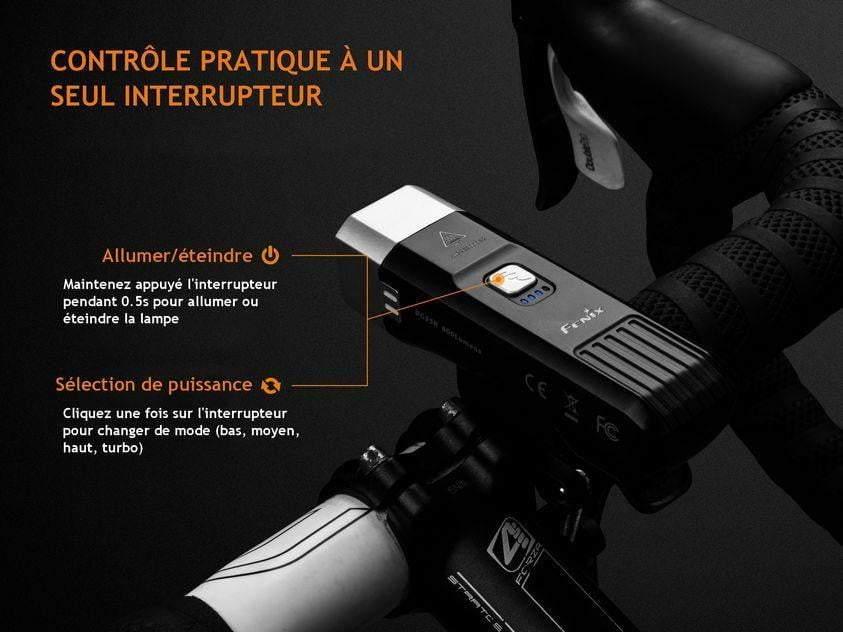 Fenix BC25R lampe de vélo 600 Lumens + technologie anti éblouissement piétons Site Officiel FENIX® - Votre boutique en ligne Fenix®