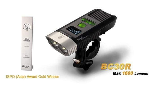 Fenix BC30R - 1600 Lumens - avec batterie interne et chargeur USB - écran OLED Site Officiel FENIX® - Votre boutique en ligne Fenix®