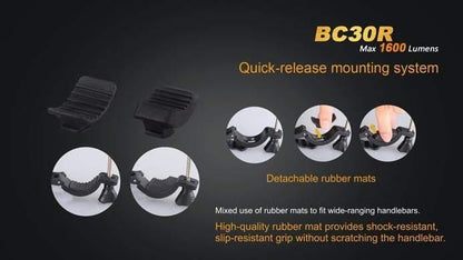 Fenix BC30R - 1600 Lumens - avec batterie interne et chargeur USB - écran OLED Site Officiel FENIX® - Votre boutique en ligne Fenix®