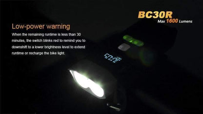 Fenix BC30R - 1600 Lumens - avec batterie interne et chargeur USB - écran OLED Site Officiel FENIX® - Votre boutique en ligne Fenix®