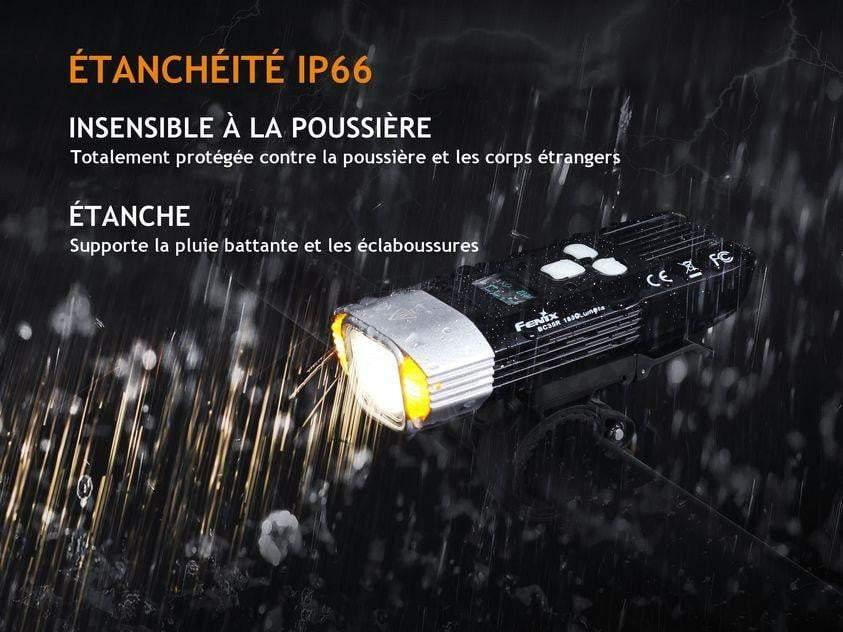 Fenix BC35R lampe de vélo rechargeable - 1800 lumens + technologie anti éblouissement et Alarme anti vol Site Officiel FENIX® - Votre boutique en ligne Fenix®