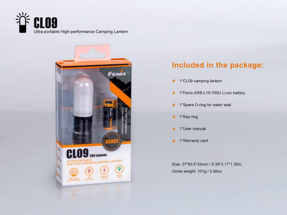 Fenix CL09 - Lampe LED pour camping - 200 lumens - modèle Gris Site Officiel FENIX® - Votre boutique en ligne Fenix®