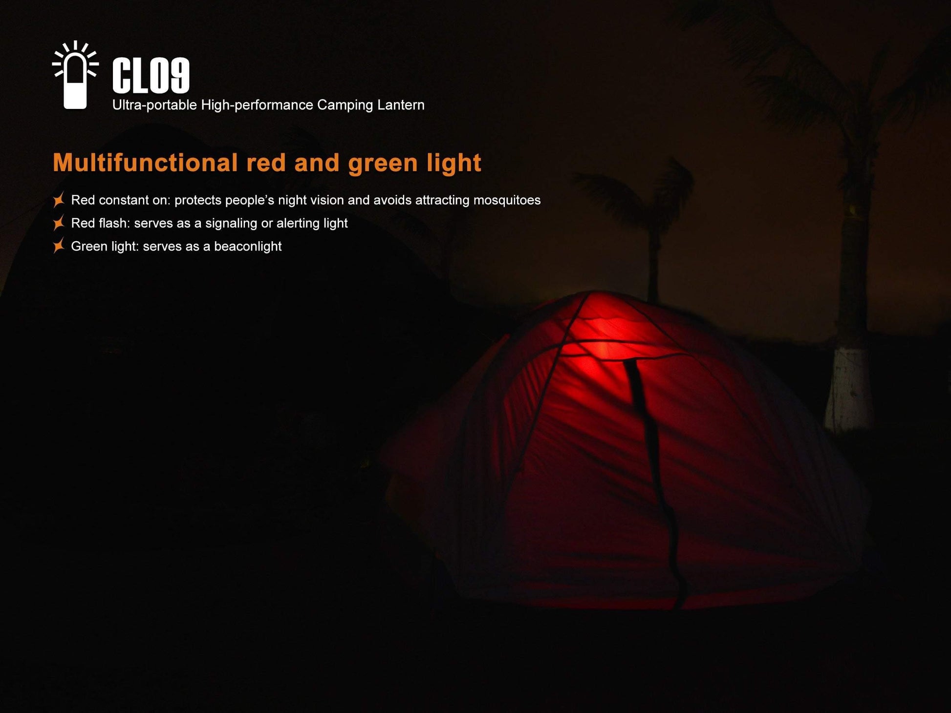 Fenix CL09 - Lampe LED pour camping - 200 lumens - modèle Noir Site Officiel FENIX® - Votre boutique en ligne Fenix®