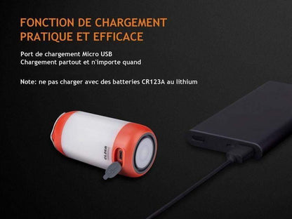 Fenix CL26R - lanterne de camping rechargeable 400 Lumens - batterie inclue Site Officiel FENIX® - Votre boutique en ligne Fenix®