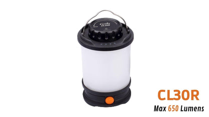 Fenix CL30R - lanterne led rechargeable 650 lumens Site Officiel FENIX® - Votre boutique en ligne Fenix®