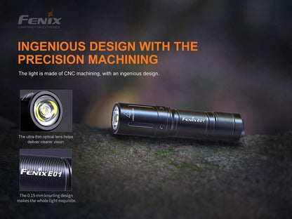 Fenix E01 V2.0 - 100 lumens - piles AAA - 35 mètres de portée Site Officiel FENIX® - Votre boutique en ligne Fenix®