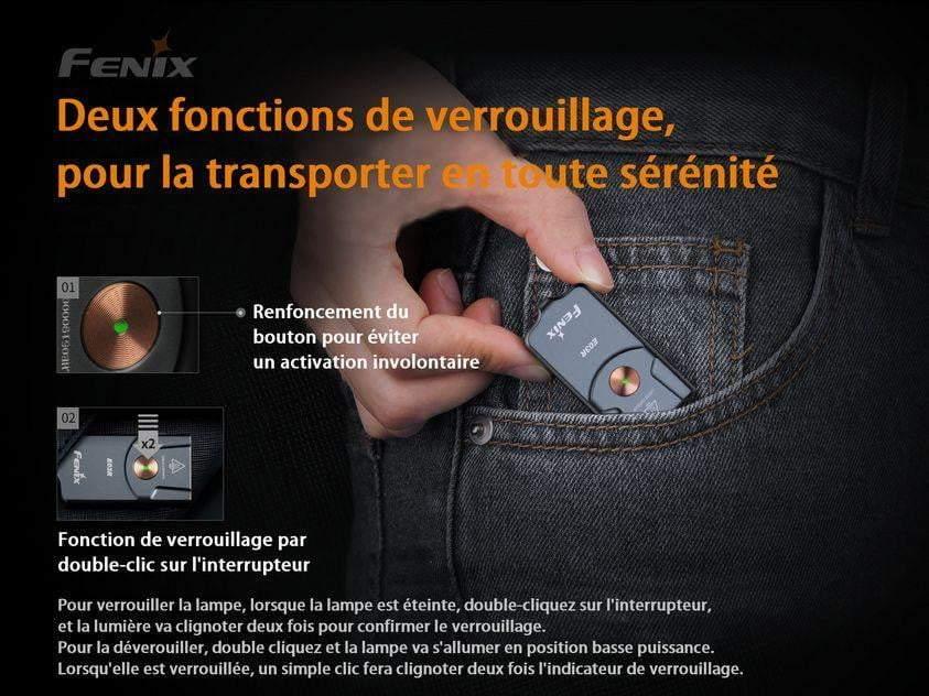 Fenix E03R - Lampe porte-clés en métal - 260 lumens Site Officiel FENIX® - Votre boutique en ligne Fenix®
