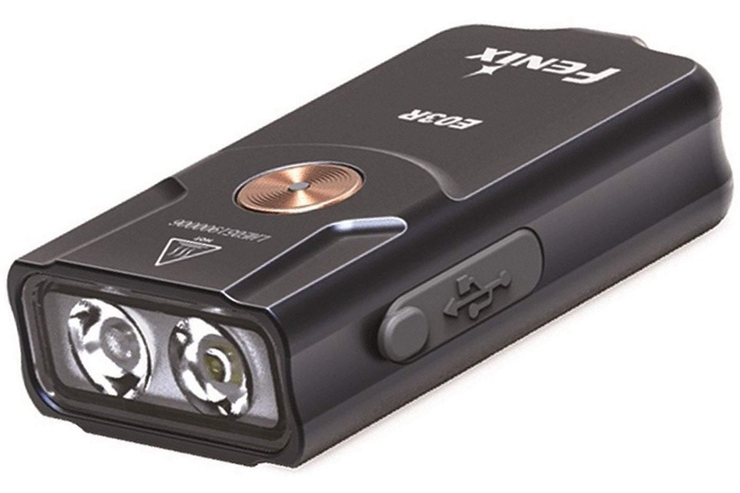 Fenix E03R - Lampe porte-clés en métal - 260 lumens Site Officiel FENIX® - Votre boutique en ligne Fenix®