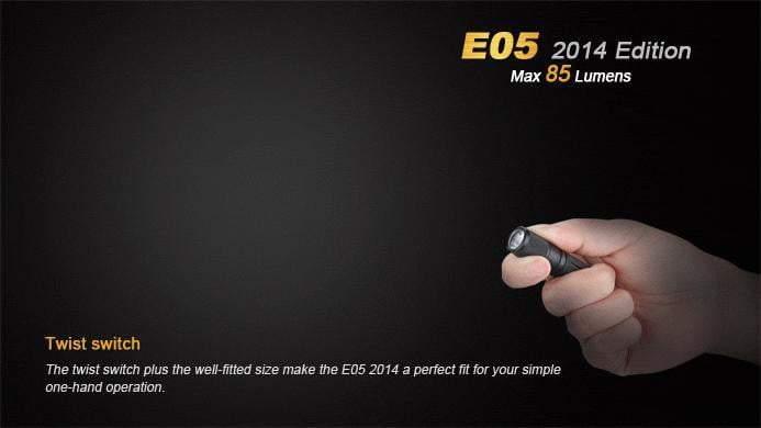 Fenix E05 - édition 2014 - 85 Lumens Site Officiel FENIX® - Votre boutique en ligne Fenix®