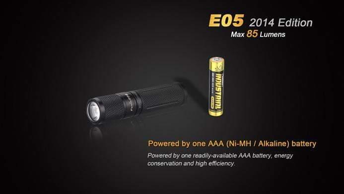 Fenix E05 - édition 2014 - 85 Lumens Site Officiel FENIX® - Votre boutique en ligne Fenix®