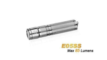 Fenix E05 - édition 2014 - 85 Lumens - Stainless Steel Site Officiel FENIX® - Votre boutique en ligne Fenix®