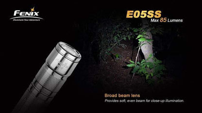 Fenix E05 - édition 2014 - 85 Lumens - Stainless Steel Site Officiel FENIX® - Votre boutique en ligne Fenix®