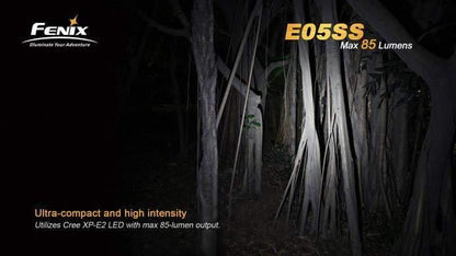 Fenix E05 - édition 2014 - 85 Lumens - Stainless Steel Site Officiel FENIX® - Votre boutique en ligne Fenix®