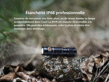 Fenix E05R - 400 lumens - rechargeable USB - pack complet Site Officiel FENIX® - Votre boutique en ligne Fenix®