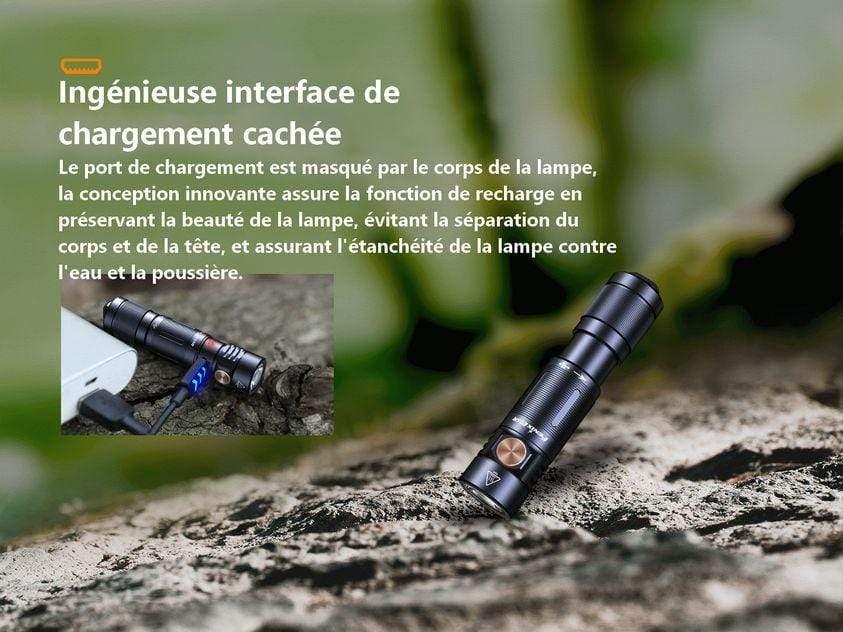 Fenix E05R - 400 lumens - rechargeable USB - pack complet Site Officiel FENIX® - Votre boutique en ligne Fenix®