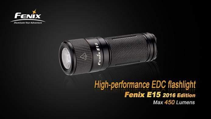 Fenix E15 - 450 Lumens - édition 2016 Site Officiel FENIX® - Votre boutique en ligne Fenix®