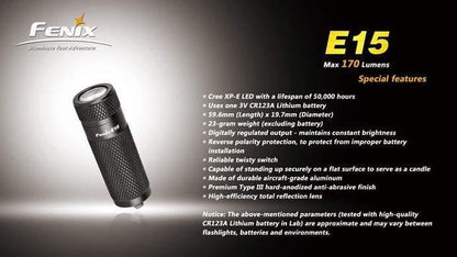 Fenix E15 Site Officiel FENIX® - Votre boutique en ligne Fenix®