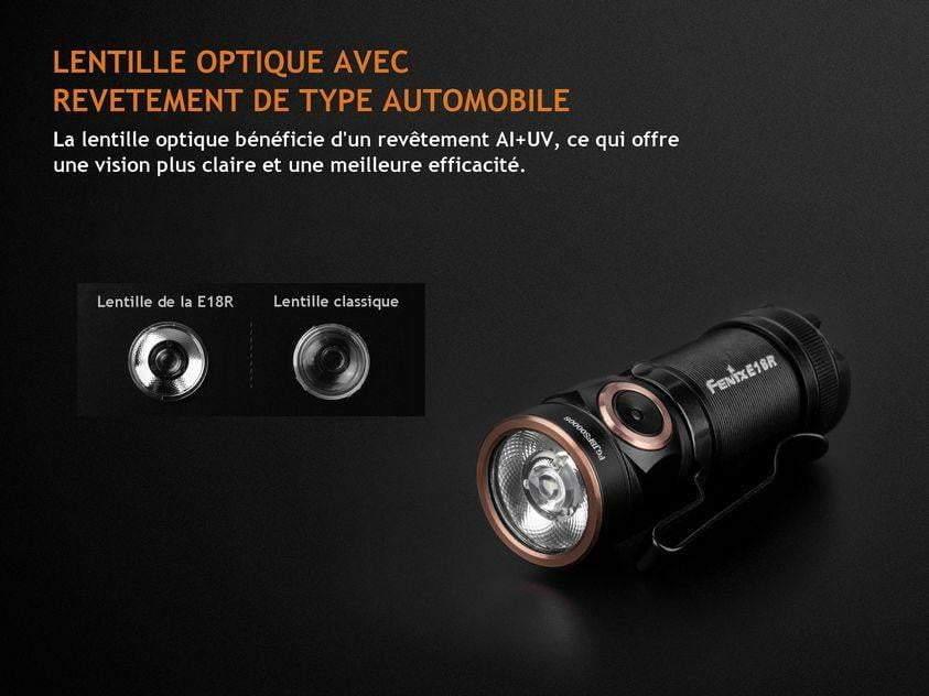 Fenix E18R - 750 lumens - rechargeable et ultra compact Site Officiel FENIX® - Votre boutique en ligne Fenix®