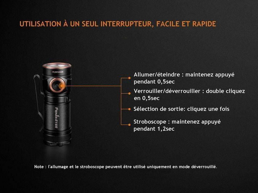 Fenix E18R - 750 lumens - rechargeable et ultra compact Site Officiel FENIX® - Votre boutique en ligne Fenix®