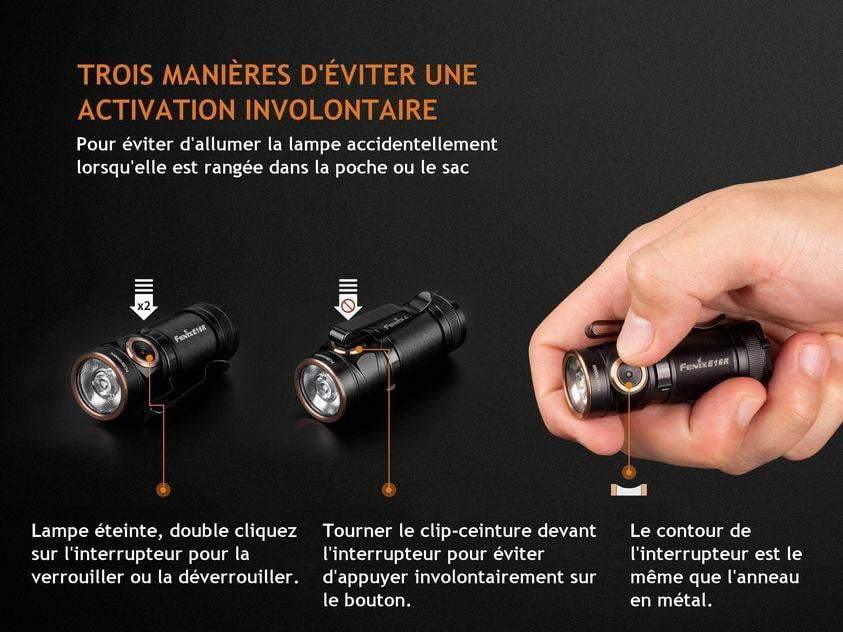 Fenix E18R - 750 lumens - rechargeable et ultra compact Site Officiel FENIX® - Votre boutique en ligne Fenix®