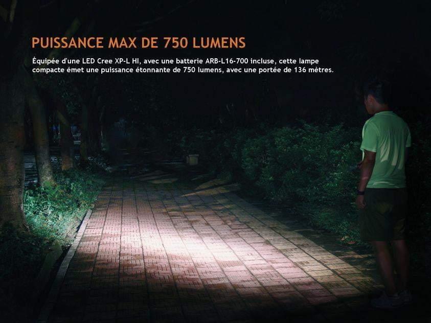 Fenix E18R - 750 lumens - rechargeable et ultra compact Site Officiel FENIX® - Votre boutique en ligne Fenix®