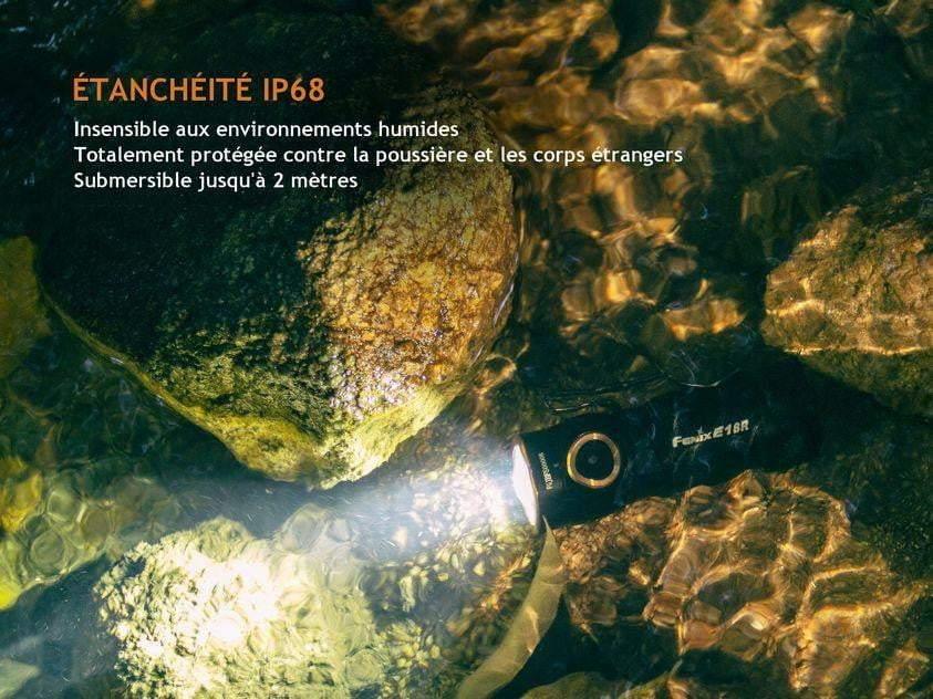 Fenix E18R - 750 lumens - rechargeable et ultra compact Site Officiel FENIX® - Votre boutique en ligne Fenix®