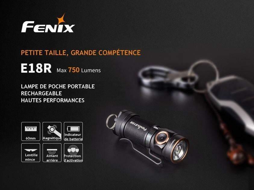 Fenix E18R - 750 lumens - rechargeable et ultra compact Site Officiel FENIX® - Votre boutique en ligne Fenix®