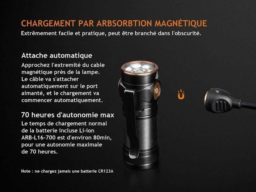 Fenix E18R - 750 lumens - rechargeable et ultra compact Site Officiel FENIX® - Votre boutique en ligne Fenix®