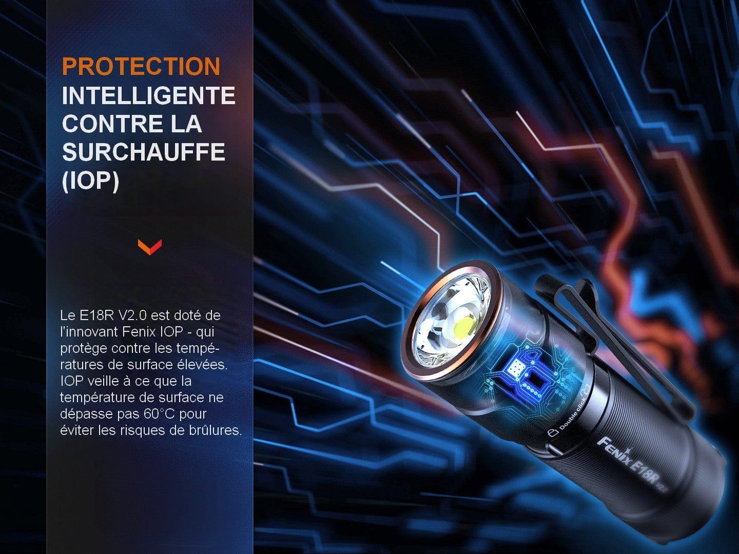 Fenix E18R V2.0 - Lampe de poche rechargeable - 1200 Lumens