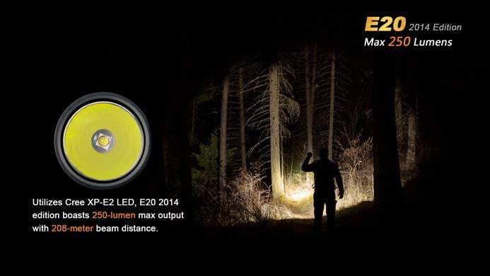 Fenix E20 - édition 2014 - 250 Lumens Site Officiel FENIX® - Votre boutique en ligne Fenix®