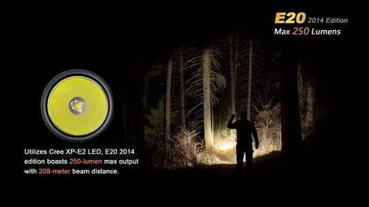 Fenix E20 - édition 2014 - 250 Lumens Site Officiel FENIX® - Votre boutique en ligne Fenix®