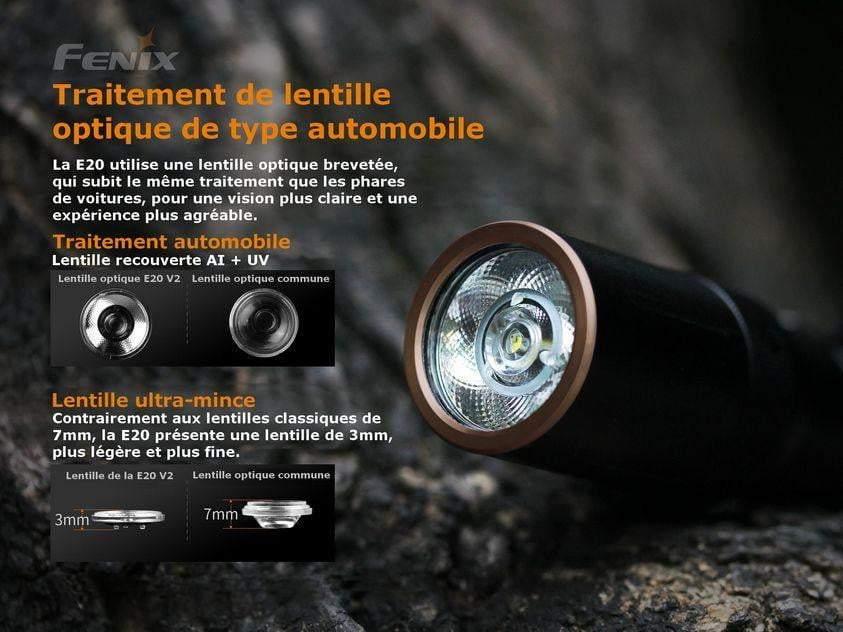 Fenix E20 V2.0 EDC - 350 lumens - piles incluses Site Officiel FENIX® - Votre boutique en ligne Fenix®