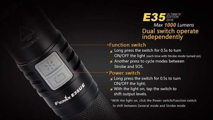 Fenix E35 Ultimate Edition édition 2016 - 1000 lumens Site Officiel FENIX® - Votre boutique en ligne Fenix®