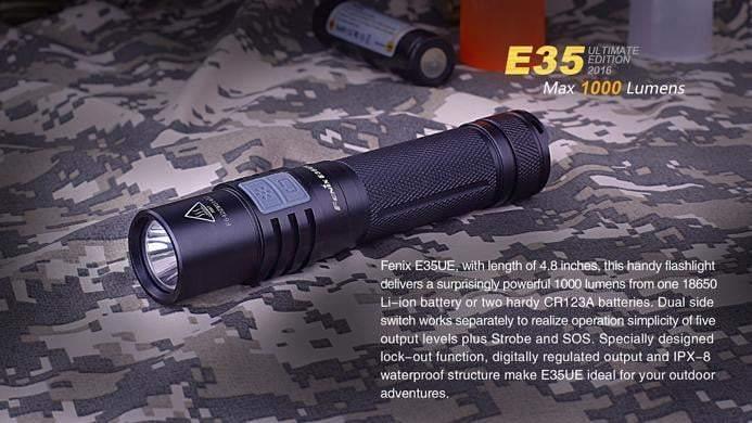 Fenix E35 Ultimate Edition édition 2016 - 1000 lumens Site Officiel FENIX® - Votre boutique en ligne Fenix®