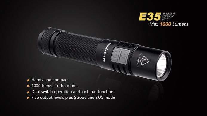 Fenix E35 Ultimate Edition édition 2016 - 1000 lumens Site Officiel FENIX® - Votre boutique en ligne Fenix®