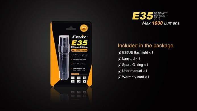 Fenix E35 Ultimate Edition édition 2016 - 1000 lumens Site Officiel FENIX® - Votre boutique en ligne Fenix®