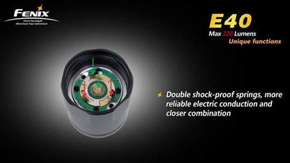 Fenix E40 - CREE XP-E R4 - 220 Lumens Site Officiel FENIX® - Votre boutique en ligne Fenix®