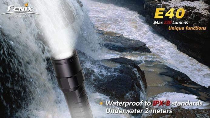 Fenix E40 - CREE XP-E R4 - 220 Lumens Site Officiel FENIX® - Votre boutique en ligne Fenix®