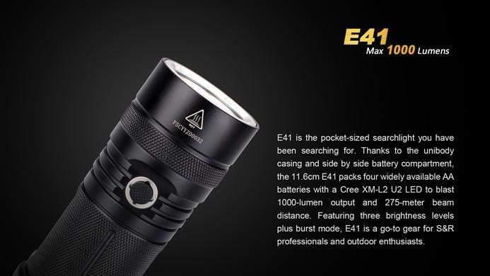Fenix E41 - 1000 Lumens Site Officiel FENIX® - Votre boutique en ligne Fenix®