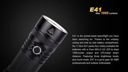 Fenix E41 - 1000 Lumens Site Officiel FENIX® - Votre boutique en ligne Fenix®
