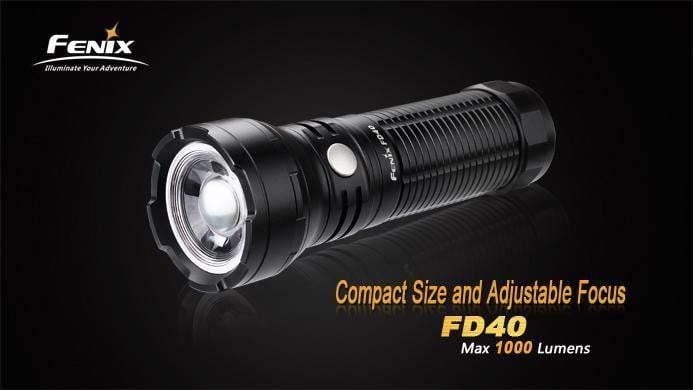 Fenix FD40 - Faisceau réglable - 1000 Lumens Site Officiel FENIX® - Votre boutique en ligne Fenix®