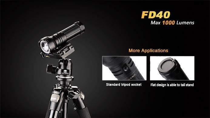 Fenix FD40 - Faisceau réglable - 1000 Lumens Site Officiel FENIX® - Votre boutique en ligne Fenix®