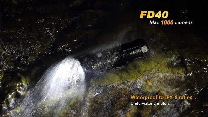 Fenix FD40 - Faisceau réglable - 1000 Lumens Site Officiel FENIX® - Votre boutique en ligne Fenix®